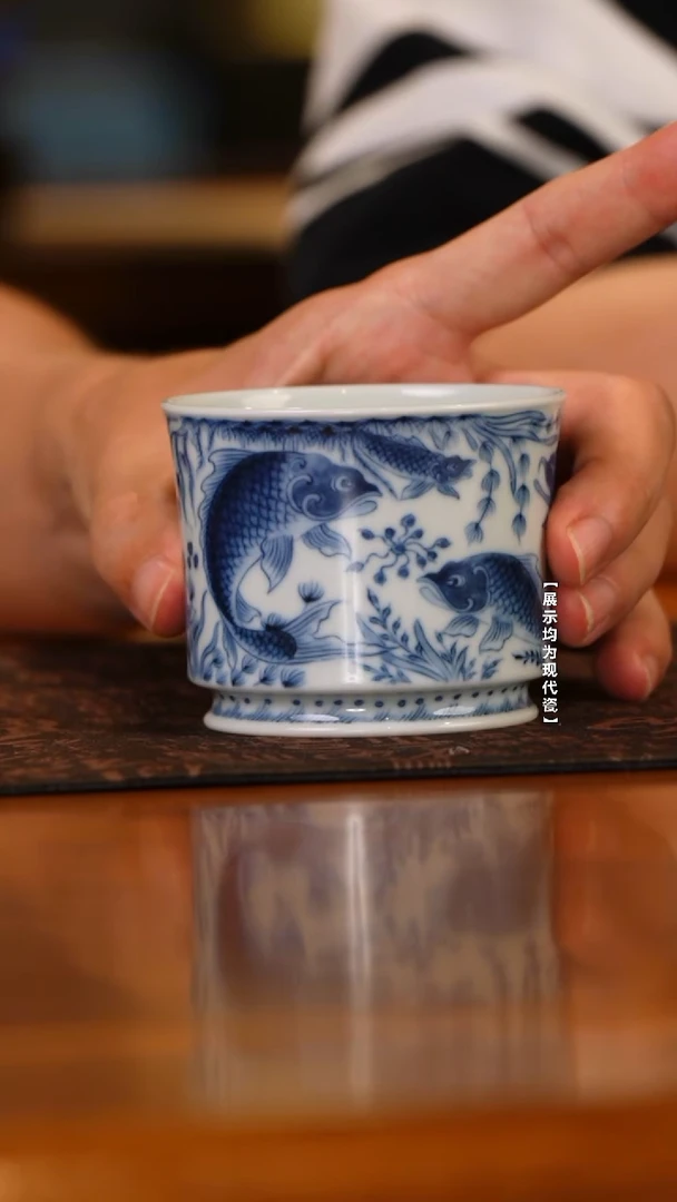 【瓷见如故】望月怀古鱼藻容天杯