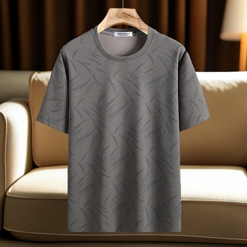 160-330斤夏季特大码短袖加肥加大男装胖子肥佬宽松休闲速干半袖