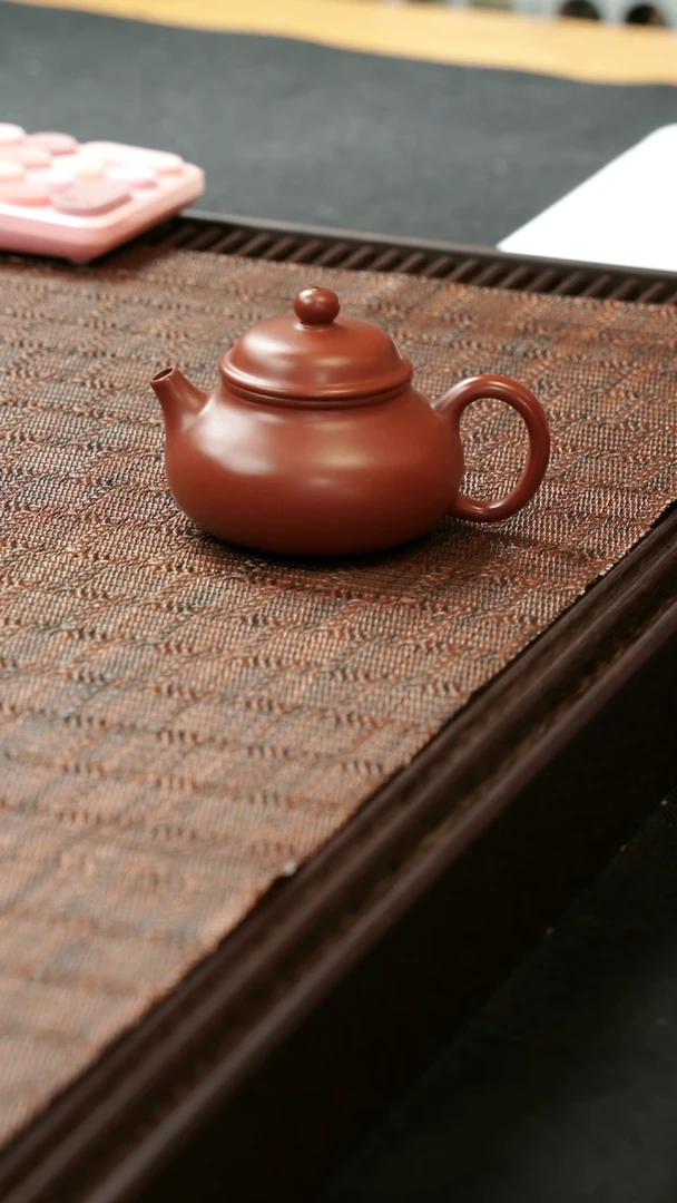 茶壶紫砂容天礼 朱泥