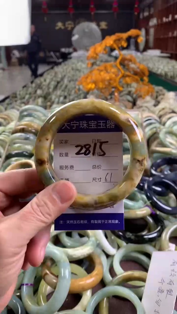 未镶嵌蛇纹石玉手镯2815