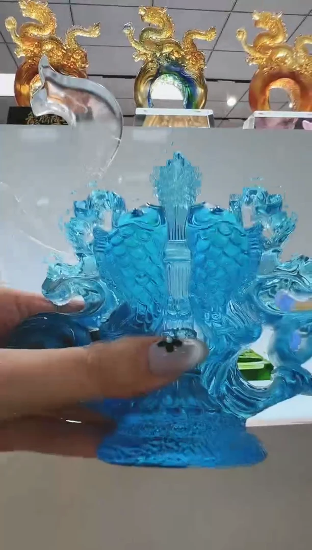 手工艺品琉璃古法琉璃八吉祥