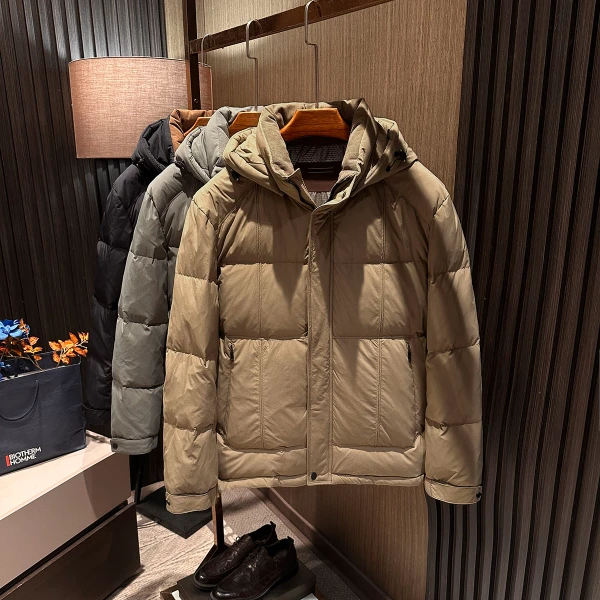 【高充绒 御寒保暖】25冬装新款男士高品质简约百搭可脱卸帽羽绒服