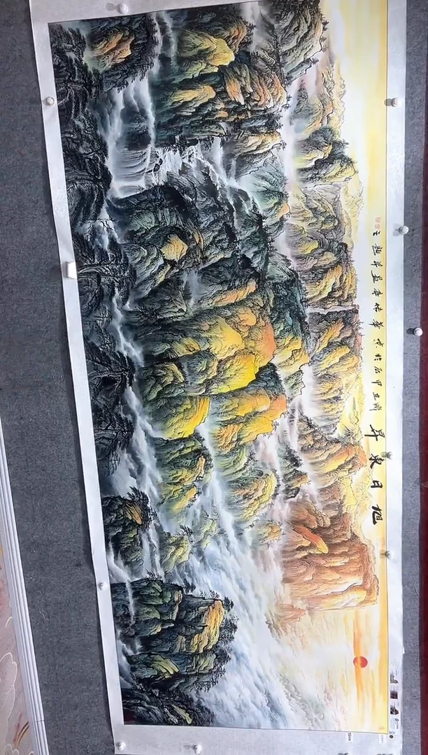 国画张传亭老师的红袍作品