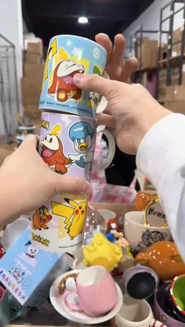 瓷片宝可梦合集马克杯3件套