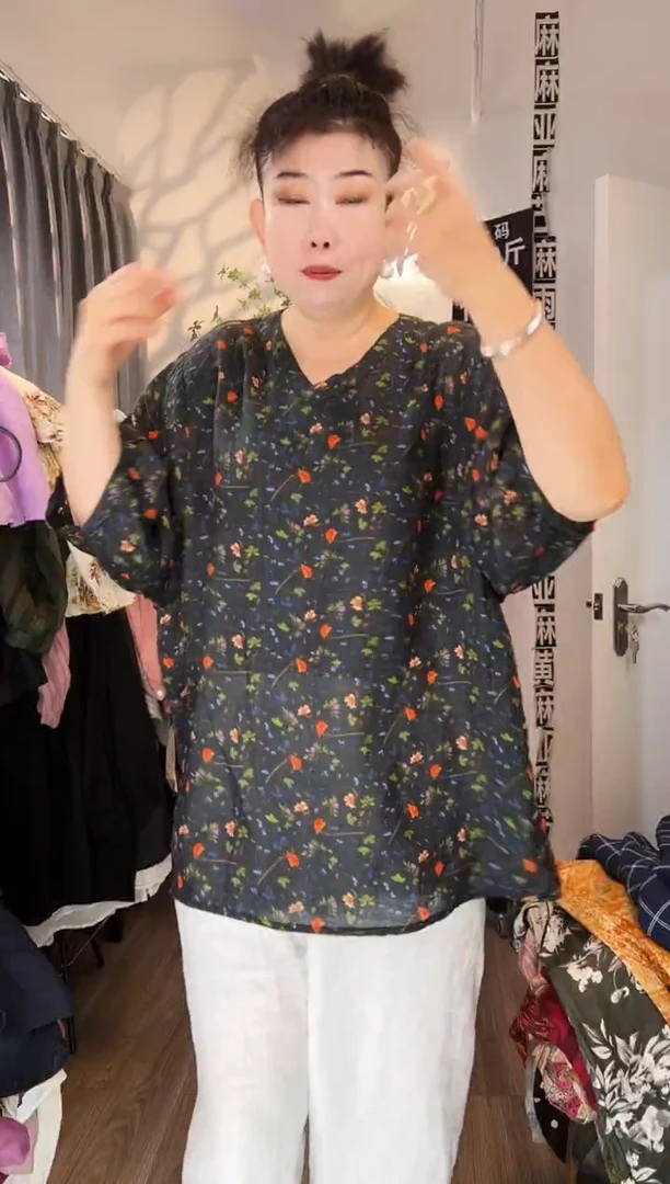 亚麻汉麻苎麻大码女装