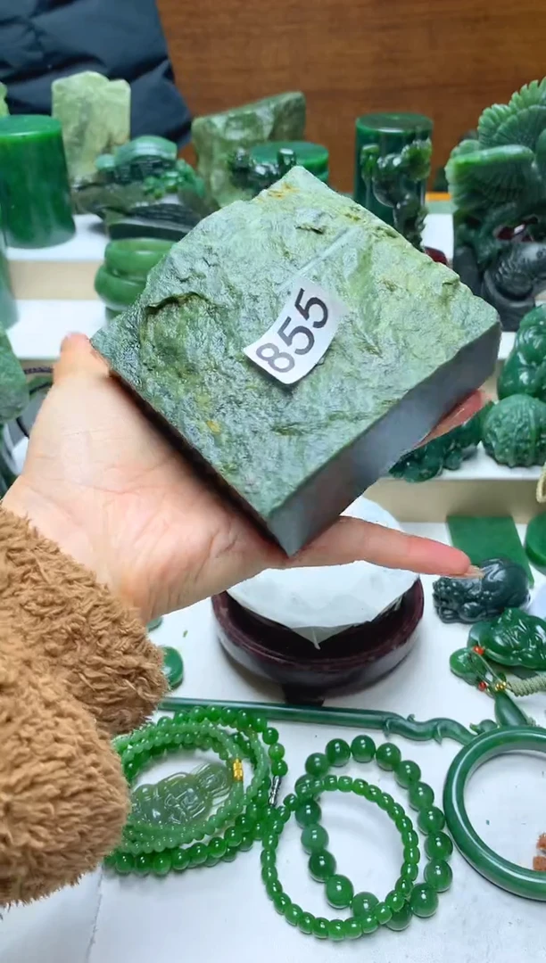 未镶嵌和田玉珠宝半成品1