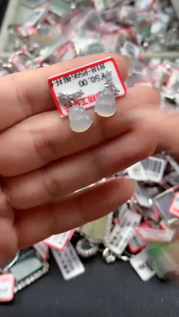 银S925镶嵌戒指翡翠天然A货缅甸翡翠
