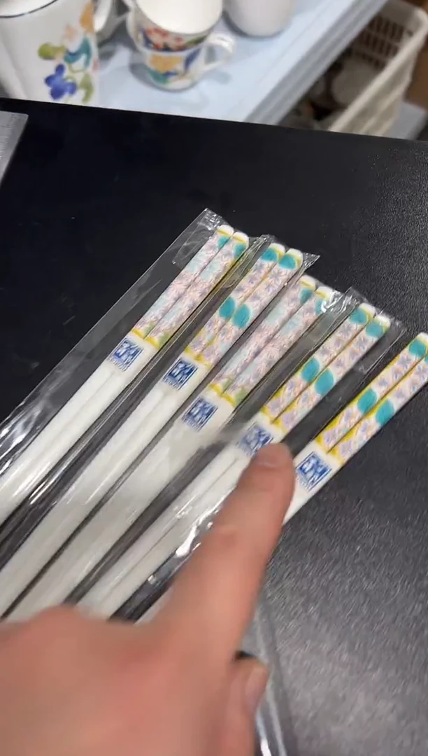 杯子骨瓷（简装）陶瓷筷子5双