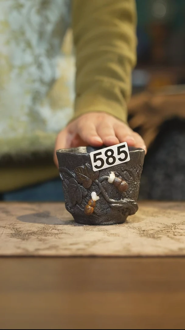 熊*陶瓷茶器茶具主人杯585微瑕