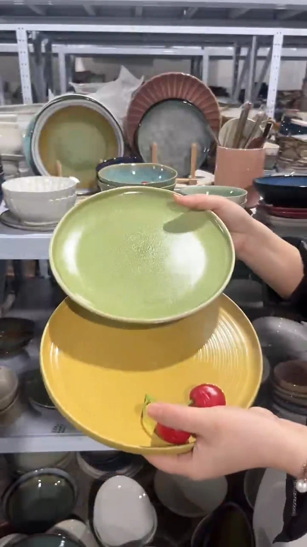 【闪购商品】瓷片外面尾货瑕疵满20包邮X2 小盘组合