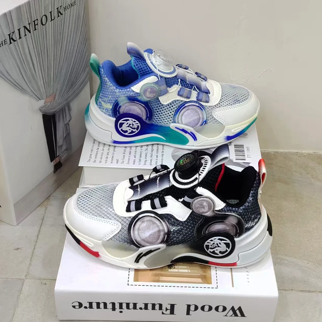 夏季222新款单网透气儿童运动鞋跑步鞋休闲鞋中大童