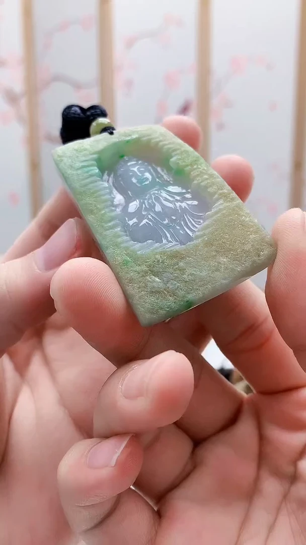 未镶嵌定制翡翠5028bb-毛货挂件60