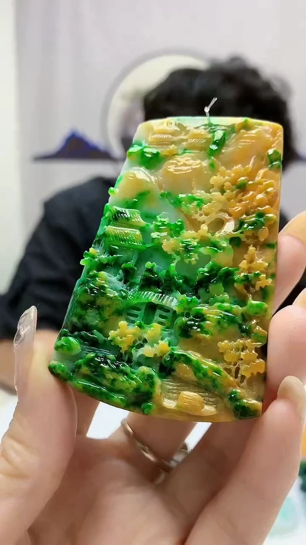 定制翡翠未镶嵌5145DD-毛货挂件赠珠链194