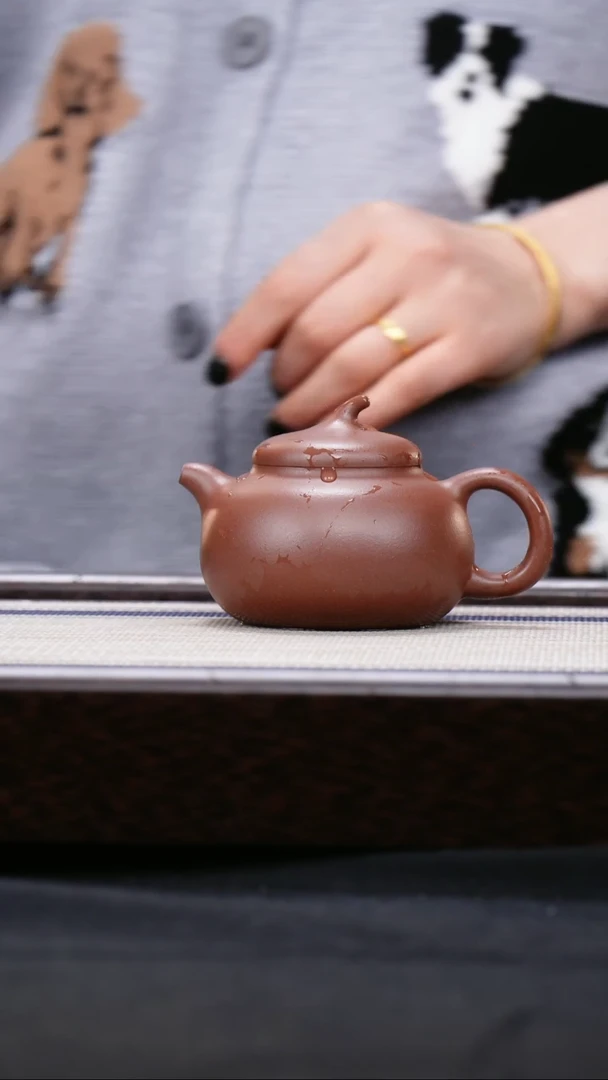 【闪购商品】紫砂茶壶三号井紫泥 福利 茄瓜