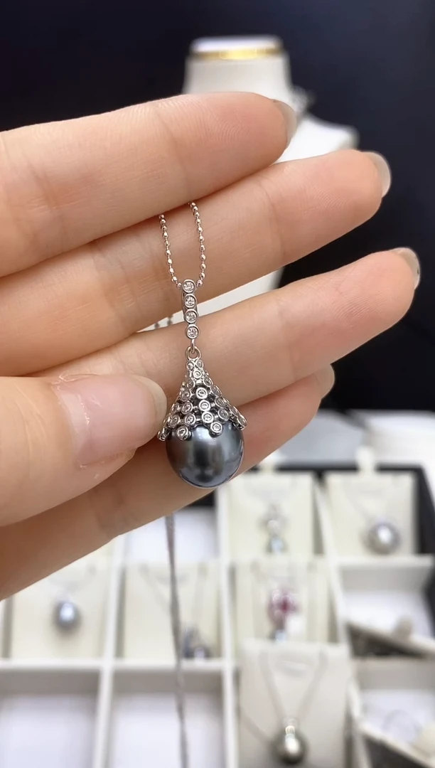 合金海水珍珠吊坠大溪地吊坠
