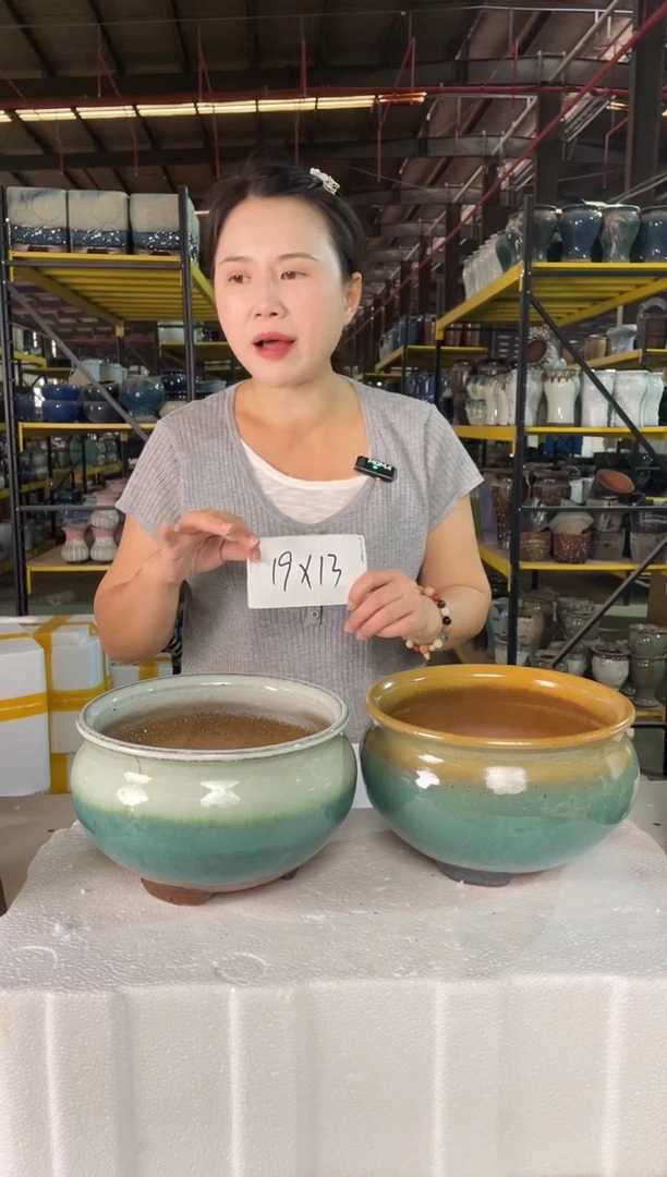 宜兴紫砂粗陶花盆盆