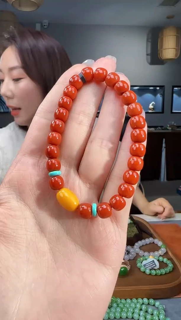 未镶嵌手链南红玛瑙1