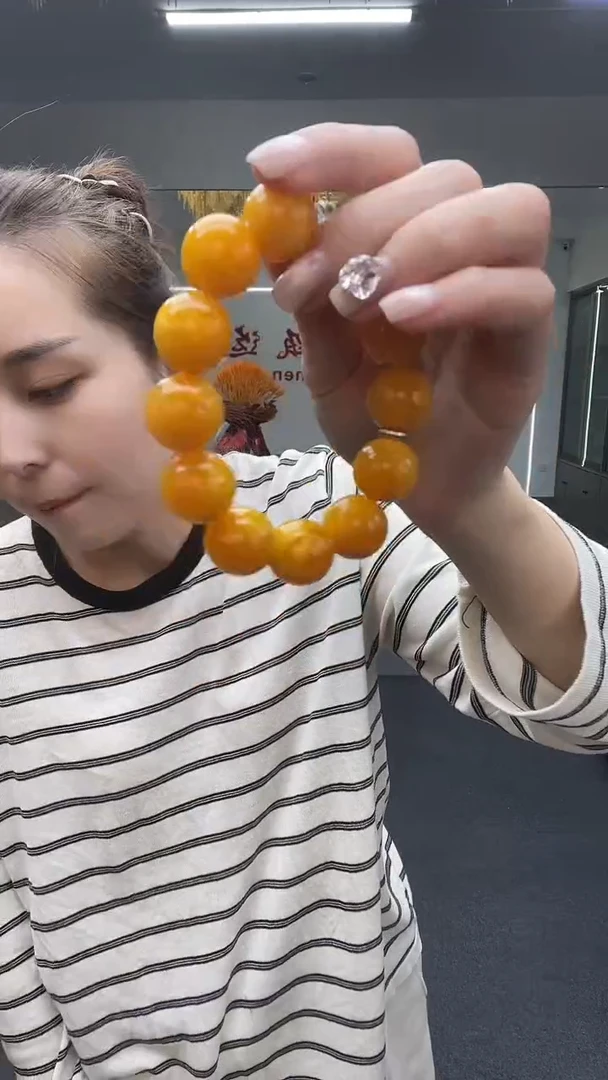 黄白圆卡18手串多样性发货一件