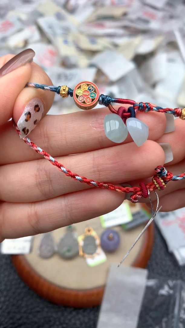 银S925镶嵌挂件翡翠—