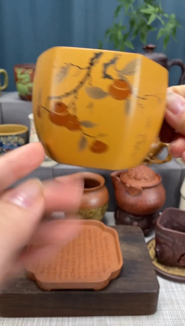 茶杯紫砂宜兴原矿紫砂