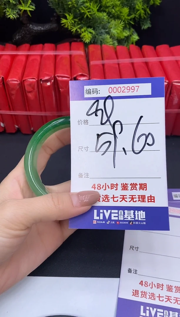 未镶嵌手镯翡翠0002997
