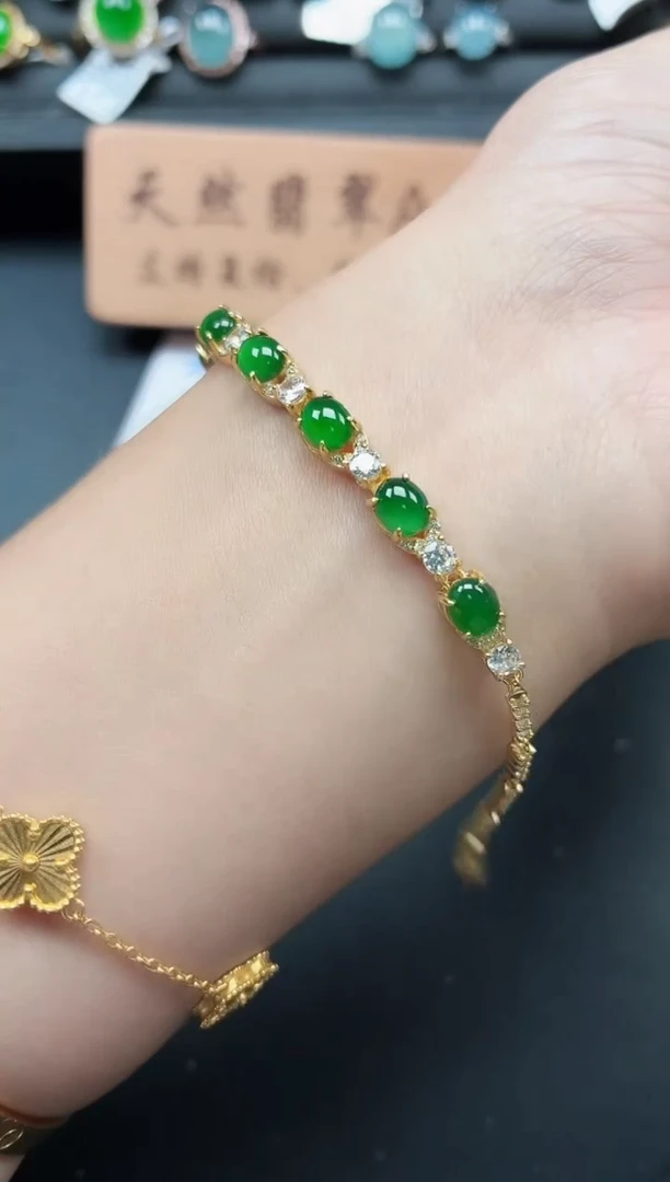 银S925镶嵌戒指翡翠111