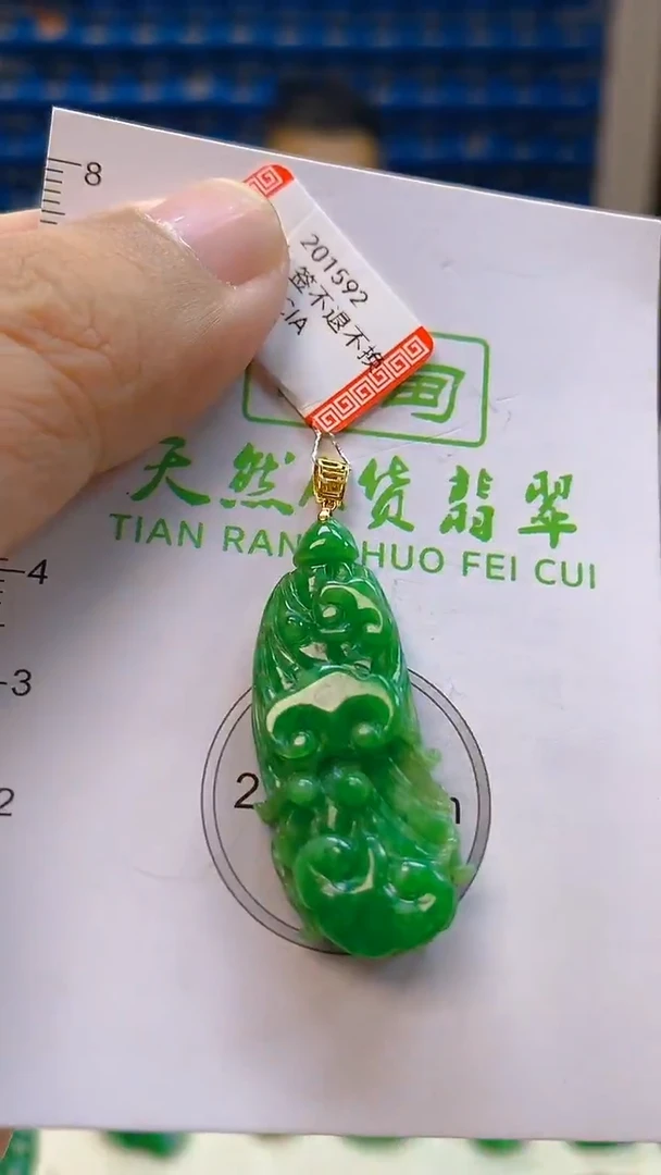 颈饰18K金镶嵌翡翠新号开播 全场乱卖