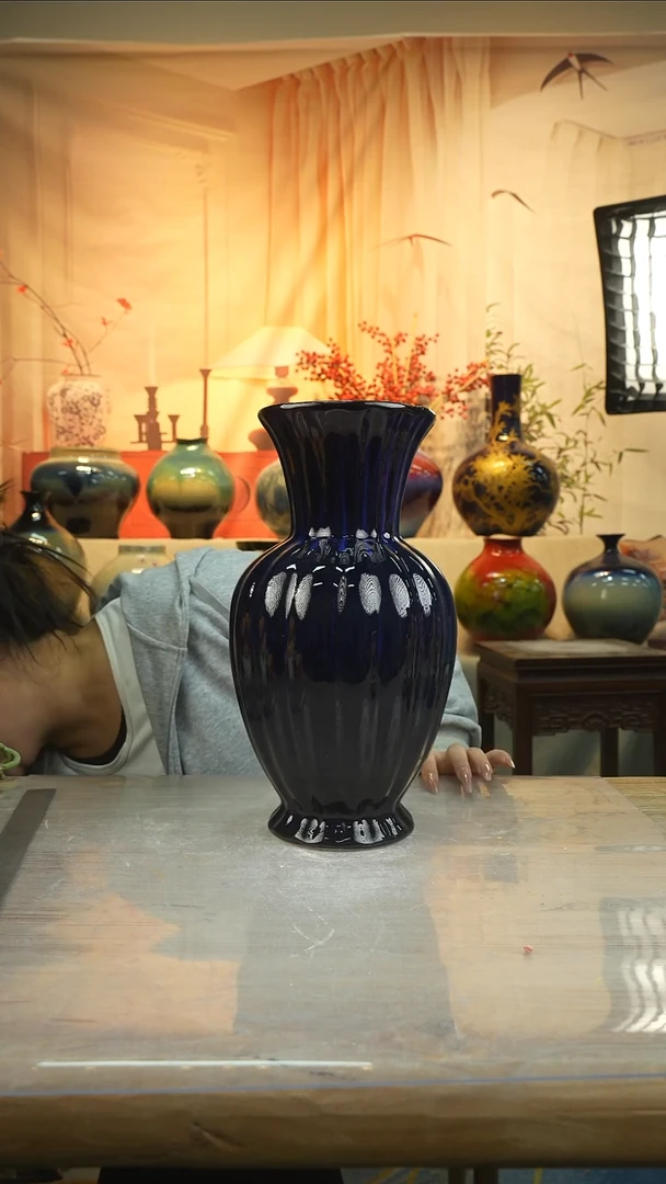 高36口15高温陶瓷花瓶