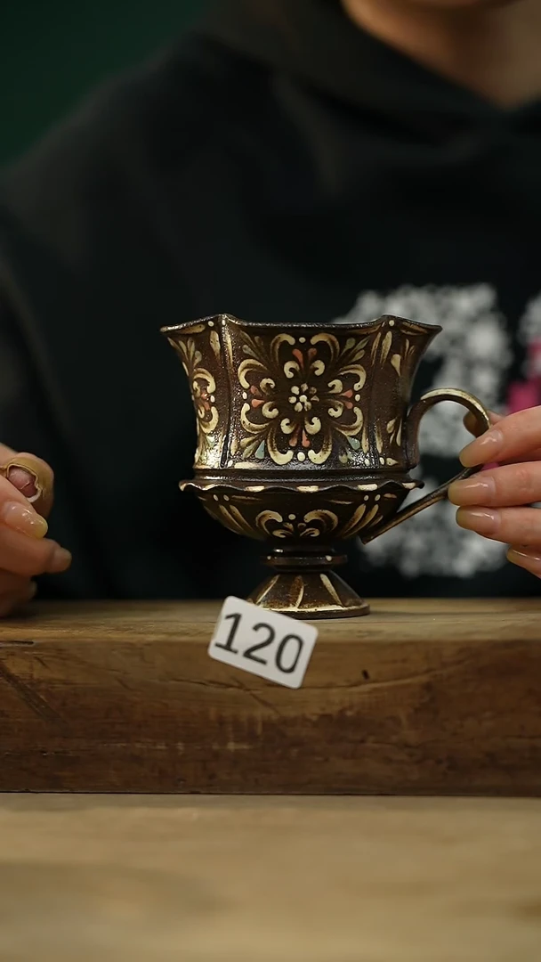 【闪购商品】瓷片新品！设计师款手绘/咖啡杯 听歌