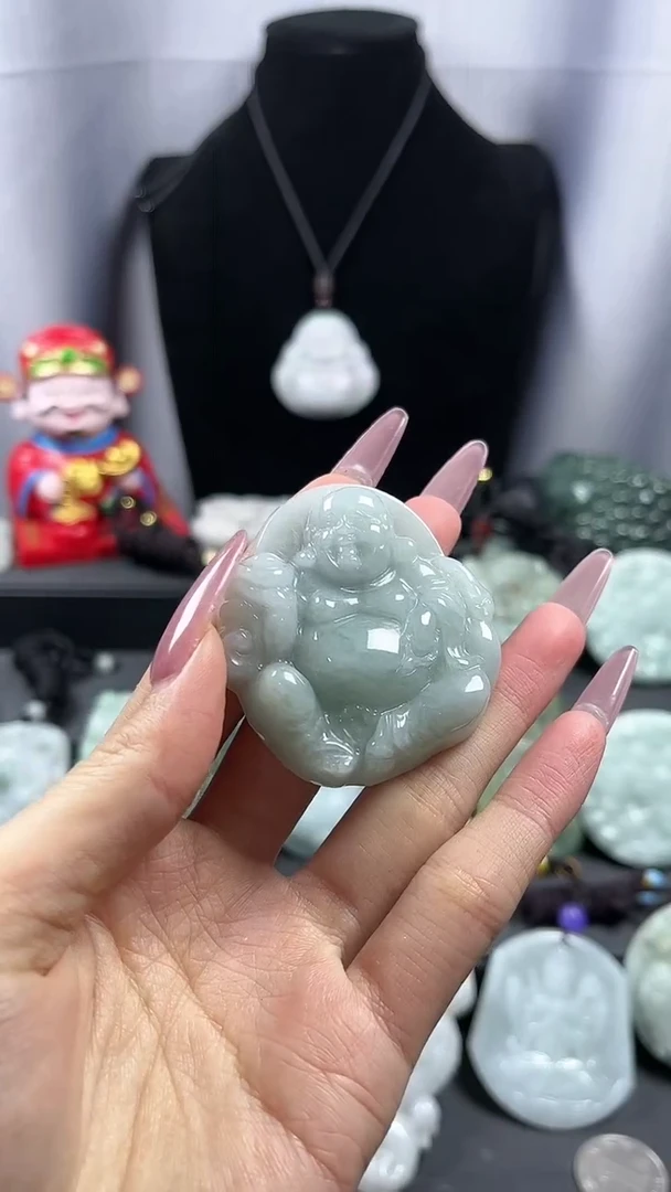 【闪购商品】翡翠颈饰未镶嵌送财童子