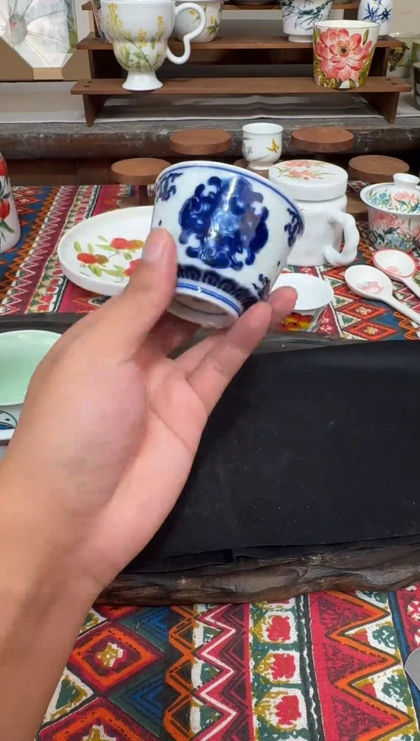 瓷片陶瓷景德镇高温釉下陶瓷清仓浮力价