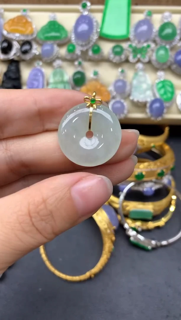 【闪购商品】翡翠颈饰18K金镶嵌399-中国好珍宝