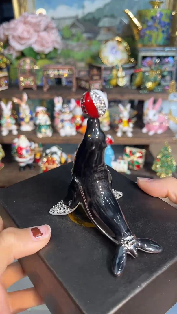 金属七宝烧首饰盒