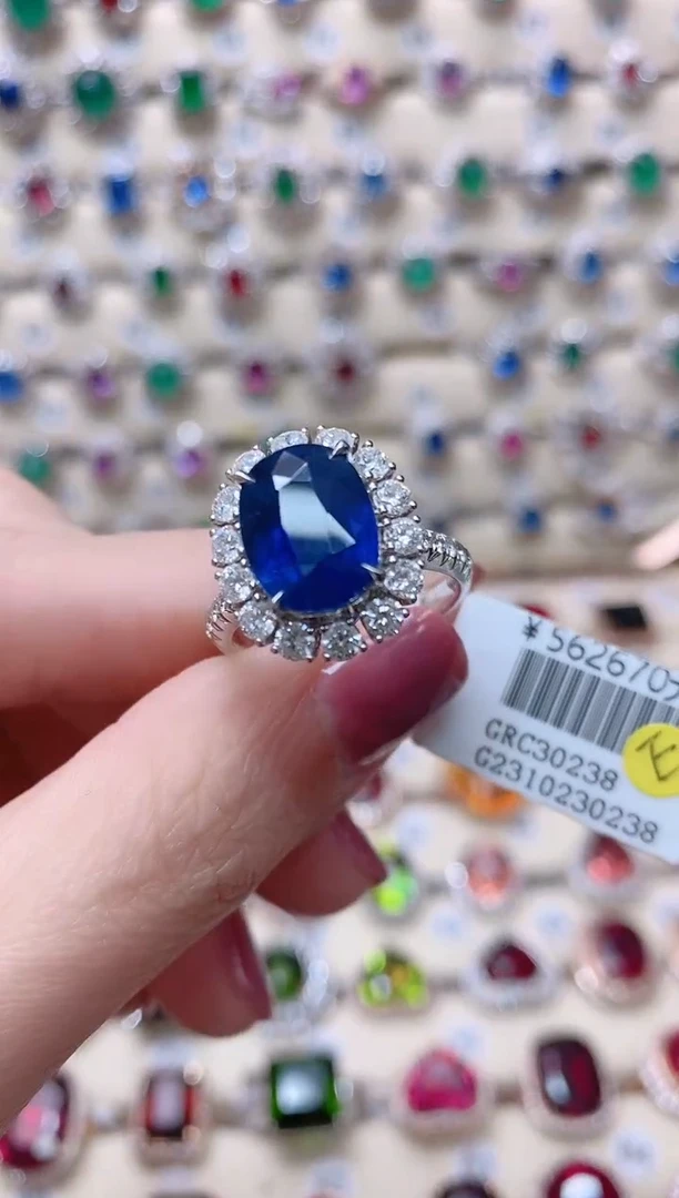 【闪购商品】蓝宝石18K金戒指18K金镶嵌1