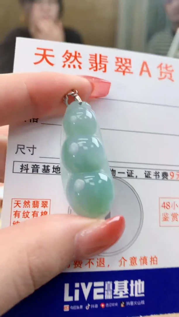 颈饰未镶嵌翡翠天然A货翡翠挂件