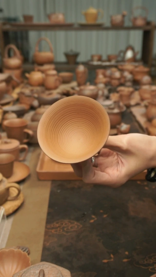 原矿老岩泥精工  斗笠杯主人杯