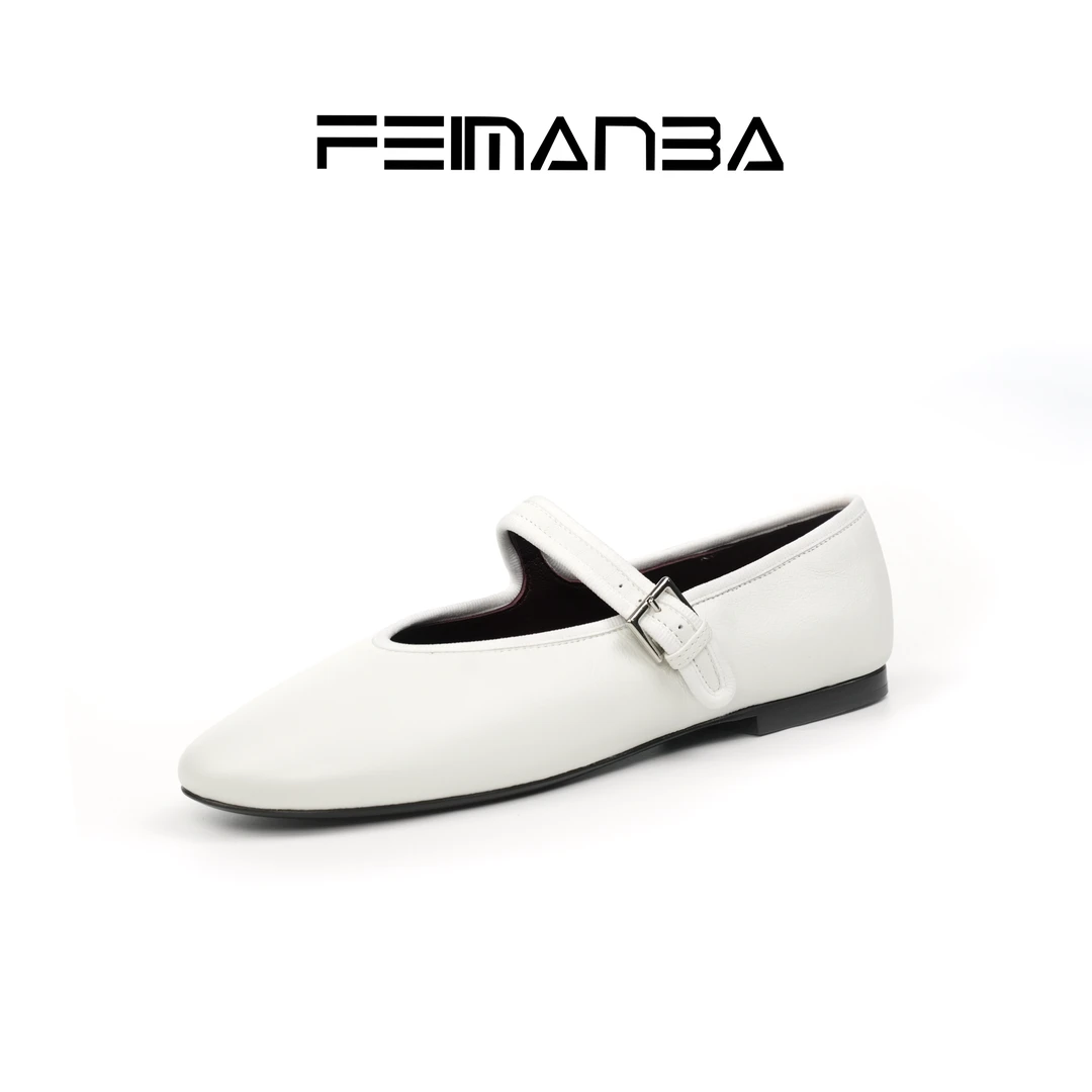 【FEIMANBA】一字带简约风玛丽珍芭蕾单鞋