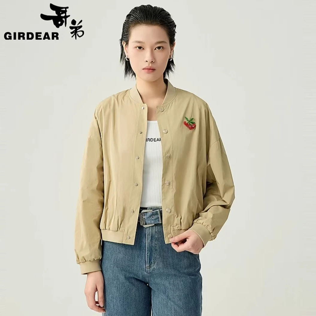 GIRDEAR/哥弟140003新款百搭短外套四季气质夹克上衣