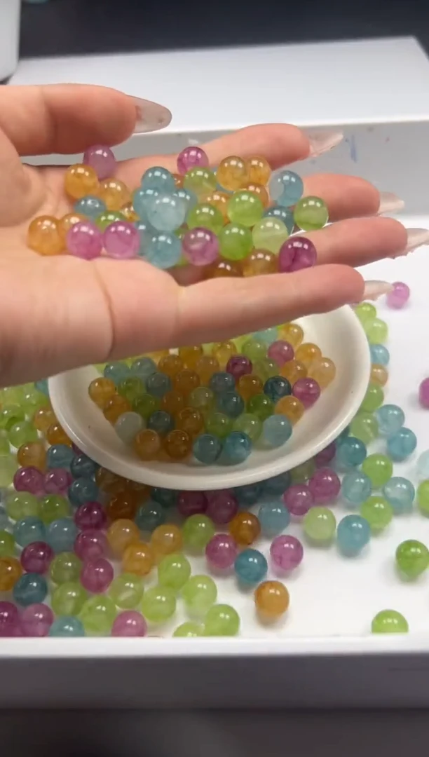 未镶嵌颈饰碧玺w2509彩虹碧玺10mm*20颗