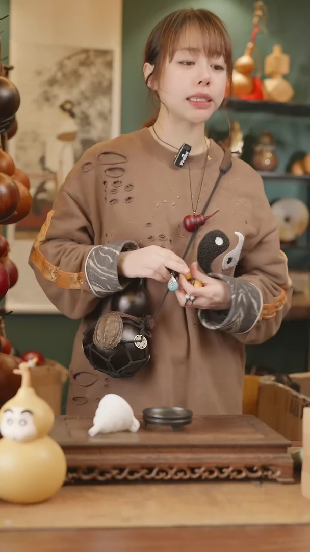 【闪购商品】91号精品天然大漆工艺防渗内胆酒葫芦~