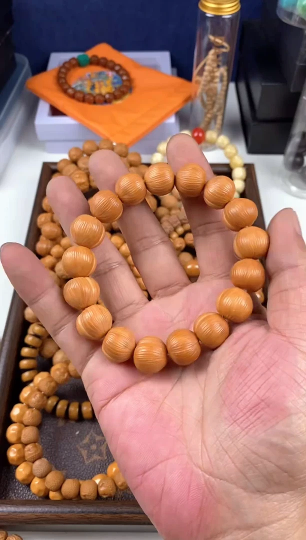 猴头核桃手串屁桃单圈手串微瑕