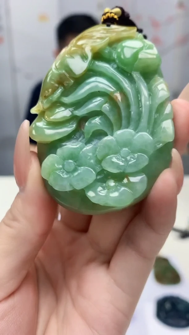 【闪购商品】定制翡翠未镶嵌5152jj-毛货挂件8