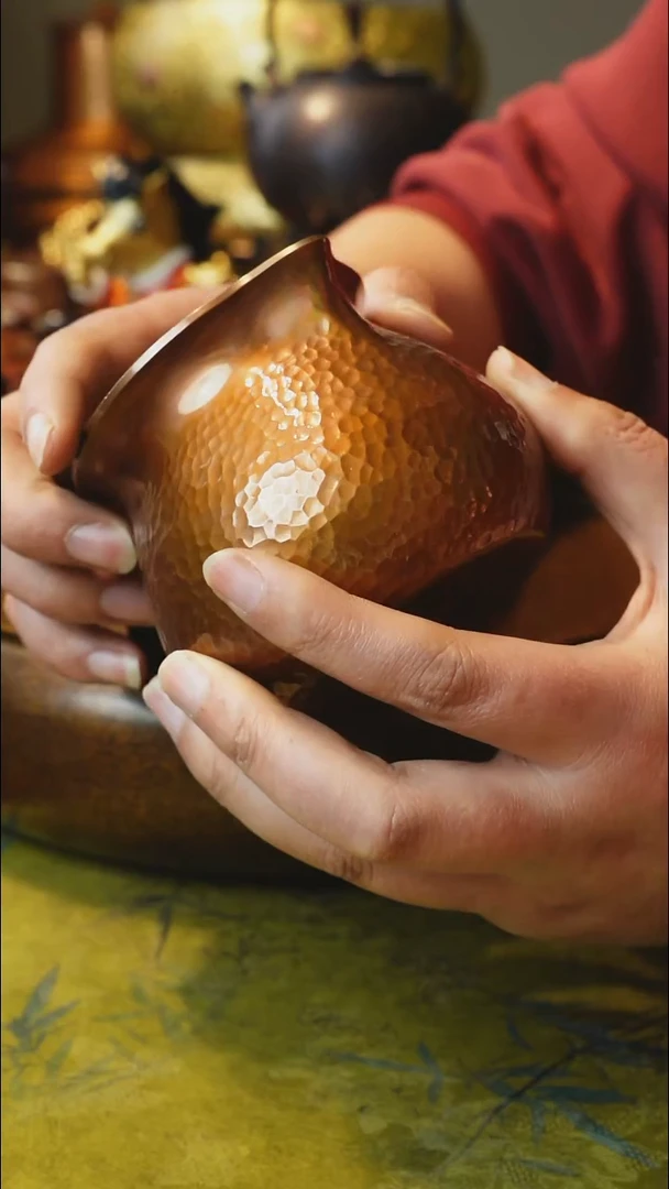 纯紫铜烤色公道杯【冲之雅器】