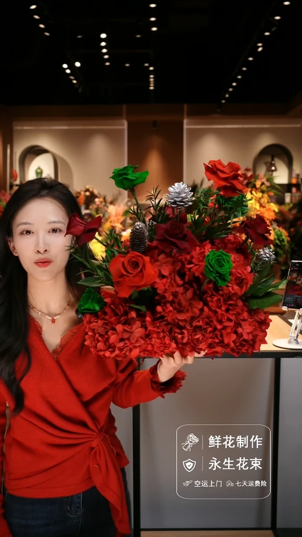 手工艺品琉璃手工花器花束空运包邮送货上门-以图片为准