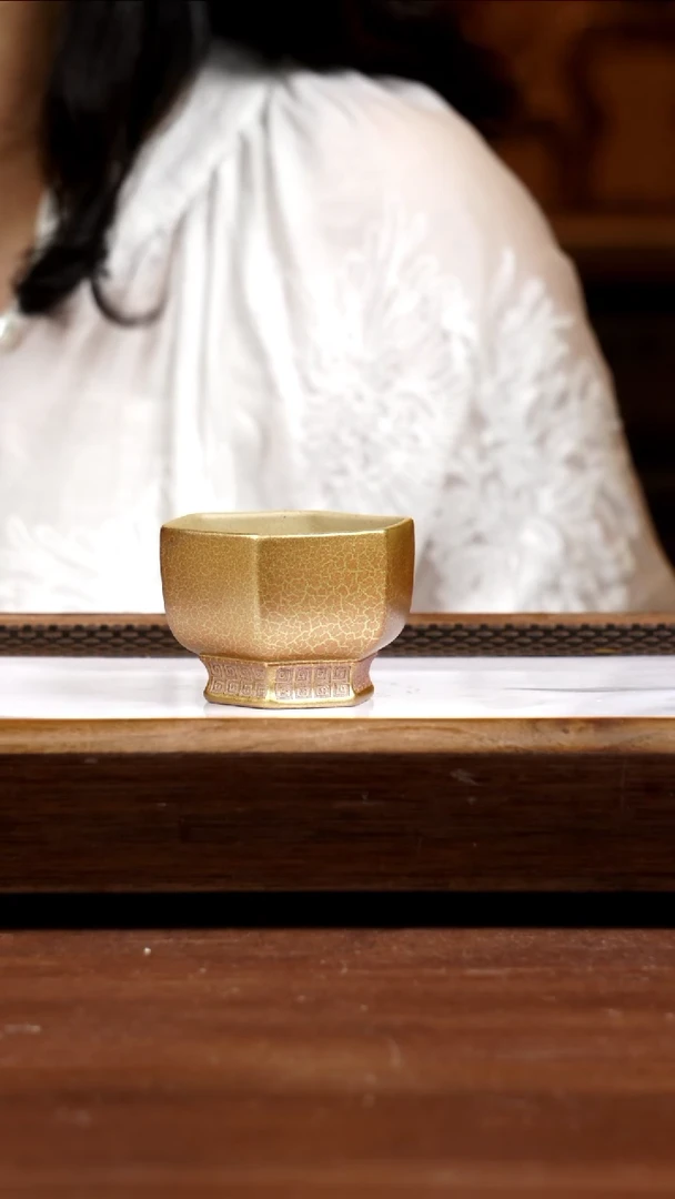 茶壶紫砂本绿贝壳烧杯子110CC