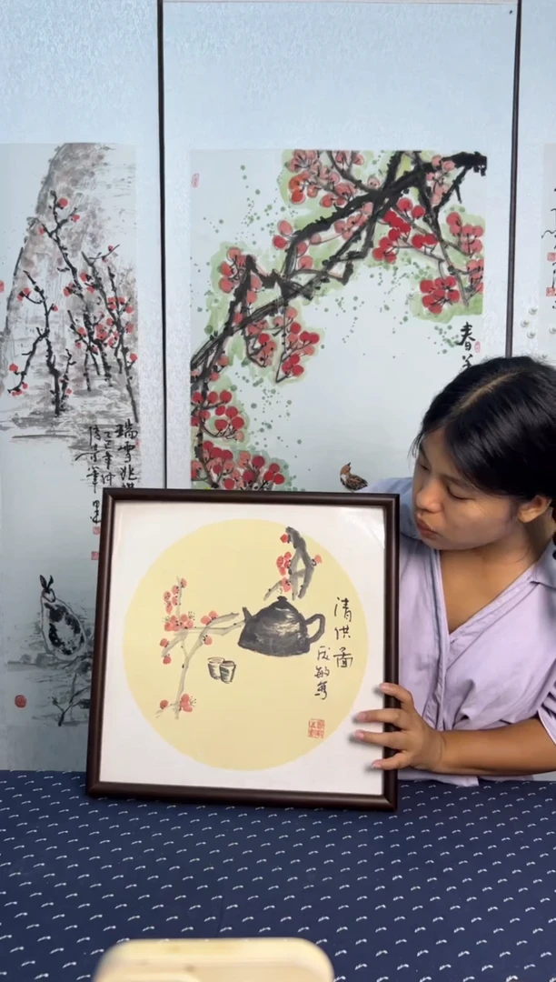 国画个人纯手绘清供图