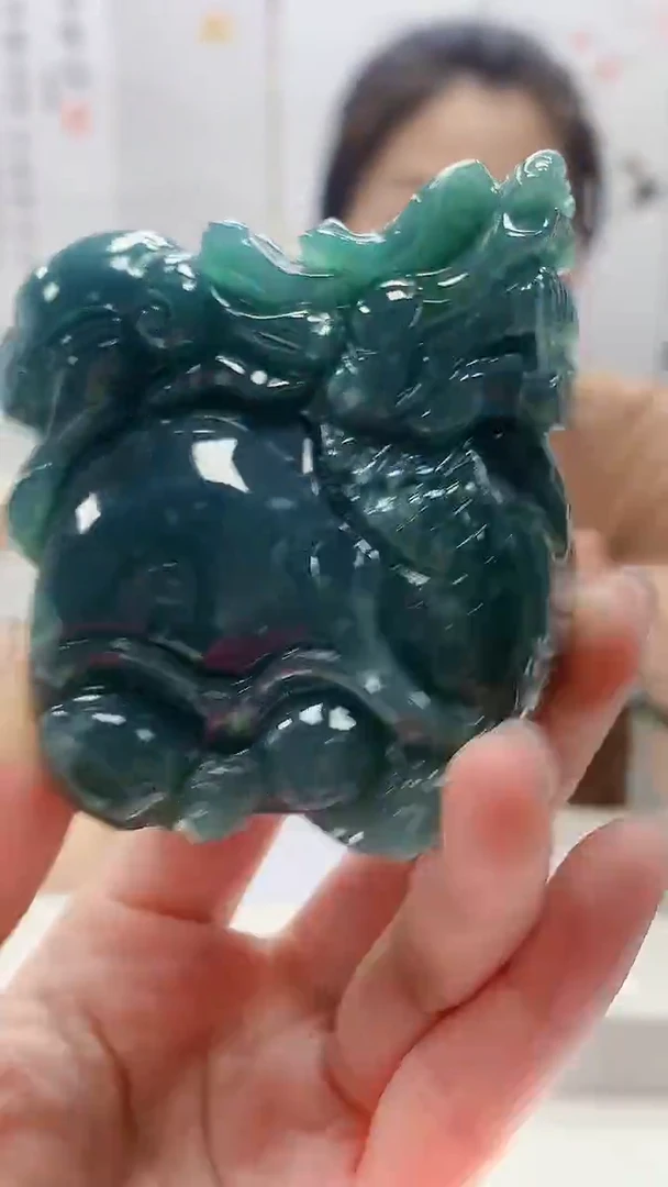 定制翡翠未镶嵌4902lr-毛货挂件212