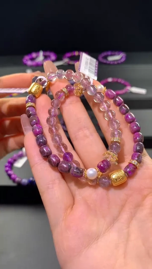 苏纪石（舒俱来）银S925镶嵌.手串多样性发一