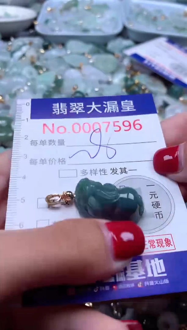 颈饰未镶嵌翡翠7596
