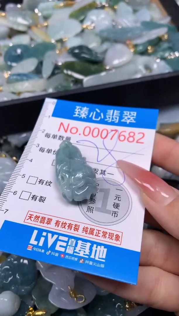 【闪购商品】翡翠颈饰未镶嵌含绳0007682